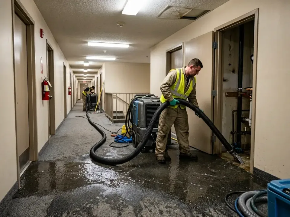 multi-unit-apartment-hallway-f-005 — frequently asked questions, Emergency Burst Pipe Water Extraction & Removal in Wrightwo…